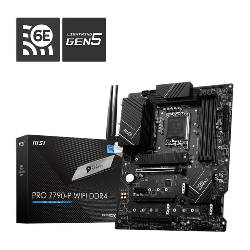 Mainboard MSI Pro Z790-P Wifi DDR4 | LGA 1700, ATX, 4 khe RAM