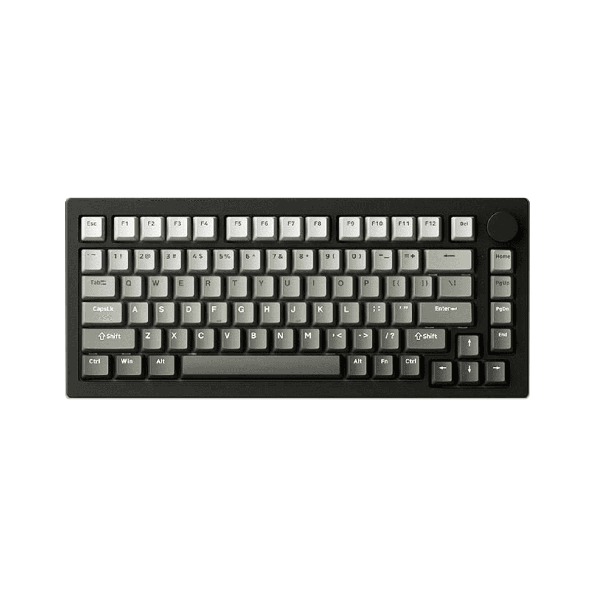 Bàn phím cơ gaming AKKO 5075 V3 Black Gray | Không dây, 75%, Akko Frost Pink Switch