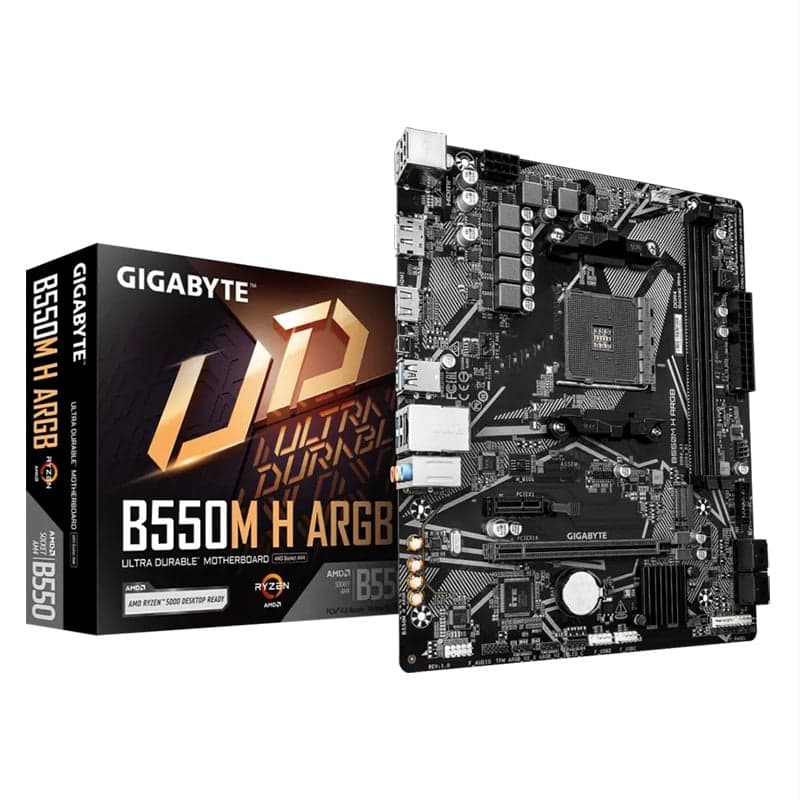 Mainboard Gigabyte B550M H ARGB | AM4, mATX, 2 khe RAM