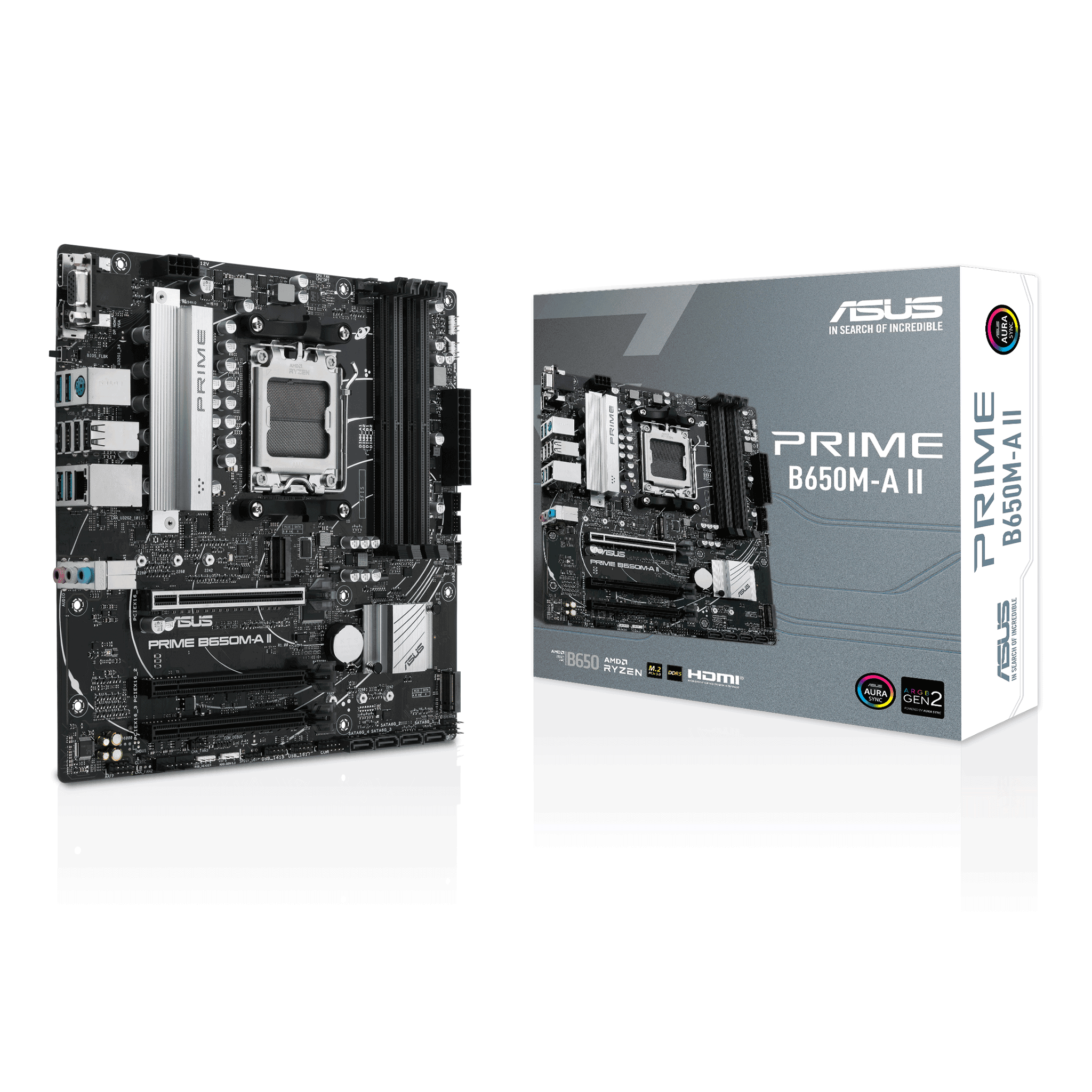 Mainboard ASUS Prime B650M-A II DDR5 | AM5, mATX, 4 khe RAM