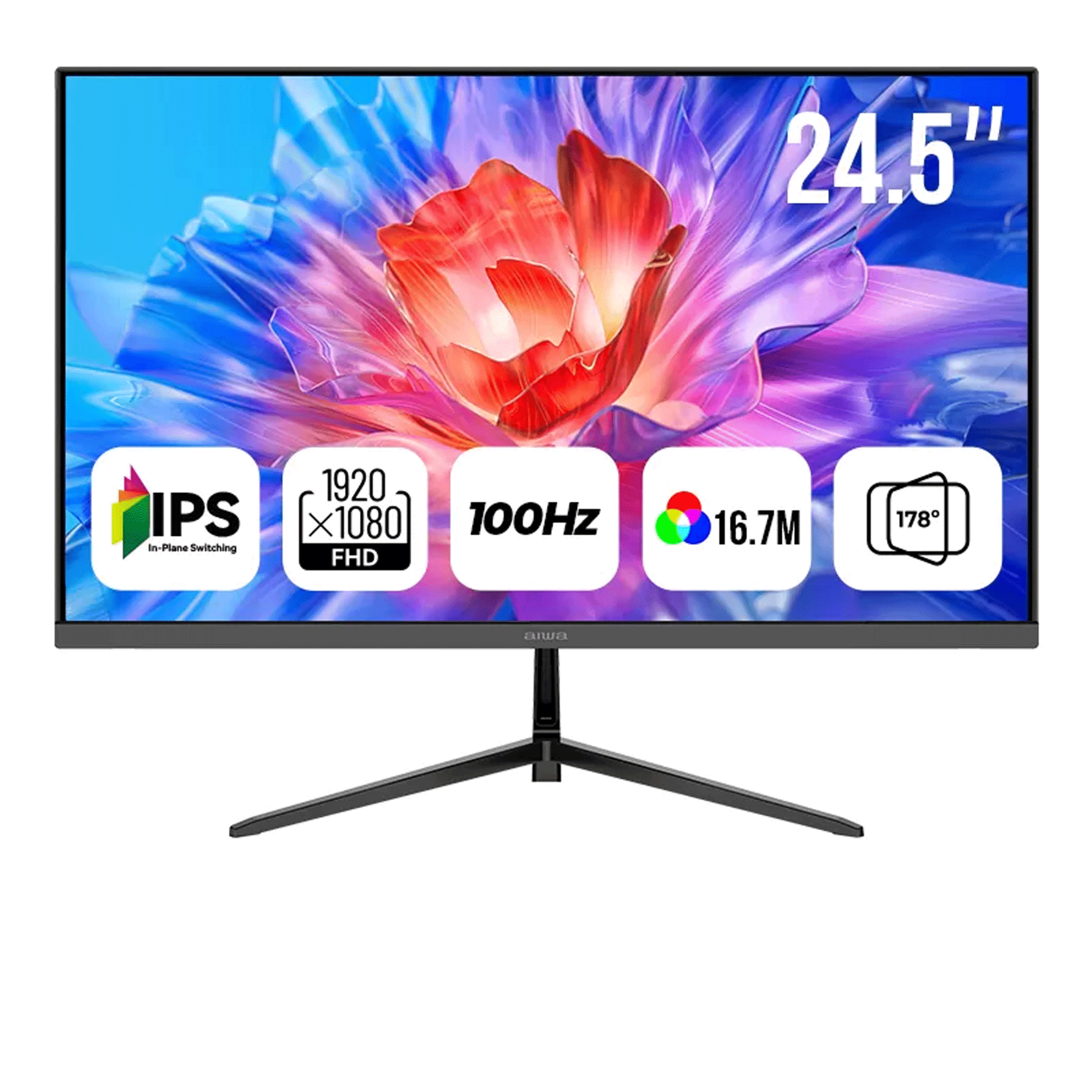 Màn hình Văn phòng Aiwa AW-MF2525-V | 24.5 inch, FHD, 100Hz, IPS