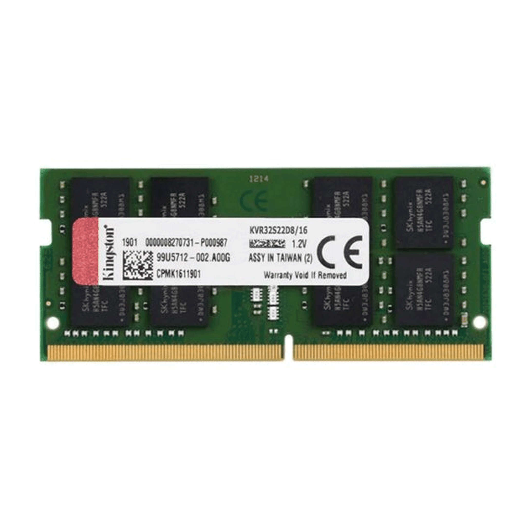 RAM Laptop Kingston 16GB DDR4 | (1x16GB), 3200MHz KVR32S22D8/16WP