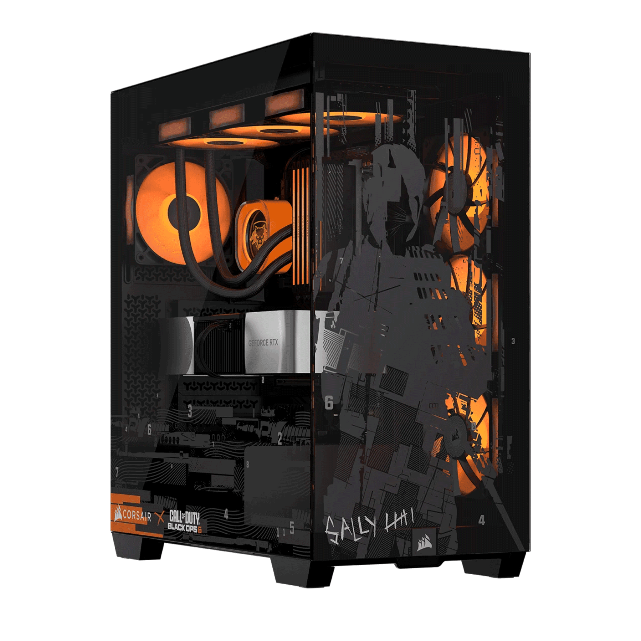 Case Gaming Corsair 3500X Mid-Tower Call Of Duty Black OPS | No Fan, Đen