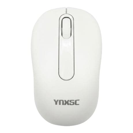 Chuột Gaming Ynxsc W108G White | Không dây 2.4G, 1600 DPI, Ergonomic, Trắng