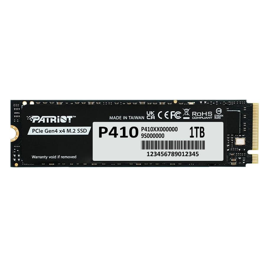 Ổ cứng SSD Patriot P410 1TB | PCIe Gen4 x4 NVMe, M.2 2280 (P410P1TBM28H)