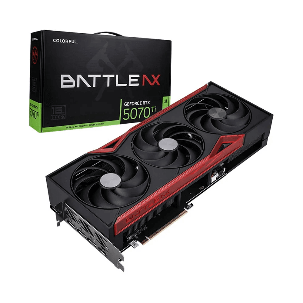 Card màn hình Colorful GeForce RTX 5070 Ti Battle AX | 16GB GDDR7, 8960 CUDA, 750W