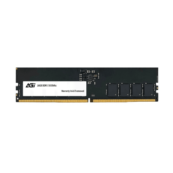 RAM PC AGI 16GB DDR5 (AGI480016UD238-ST UD238) | (1x16GB), 4800MHz, Không tản nhiệt