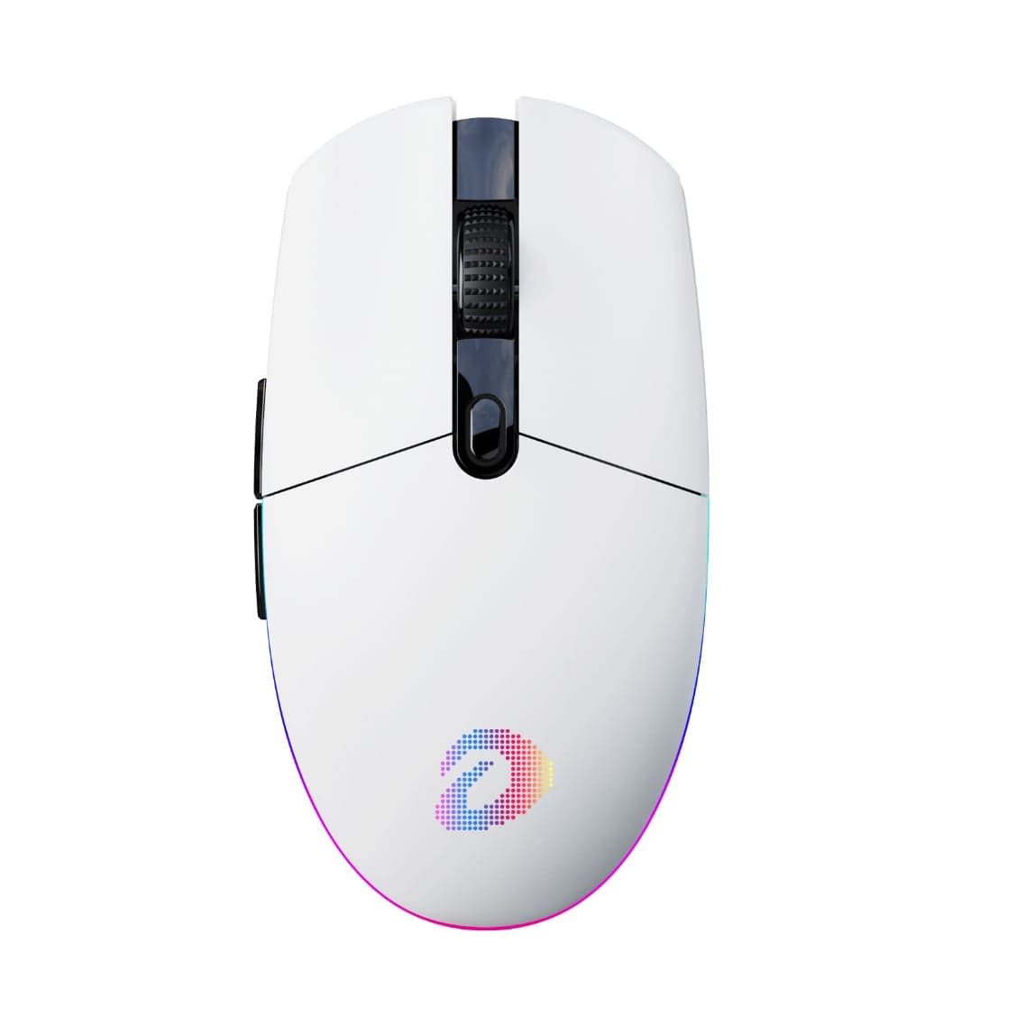 Chuột gaming DareU EM911T | 3 mode, 8000 DPI, 72g, Trắng