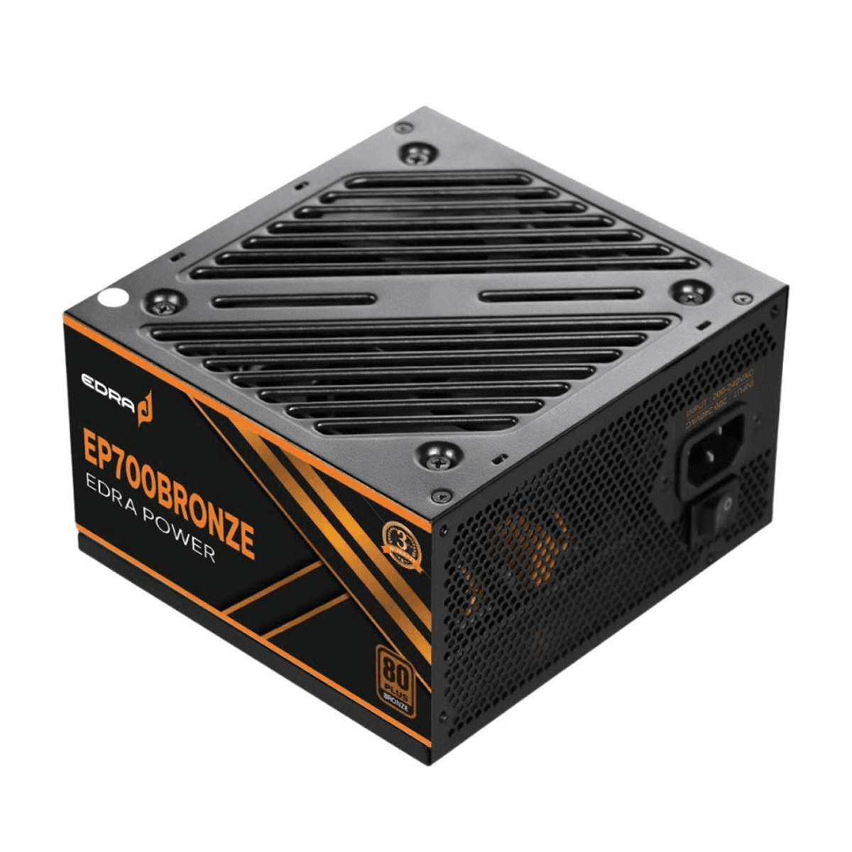 Nguồn máy tính E-Dra EP700 650W 80 Plus Bronze | Non Modular, ATX, Đen