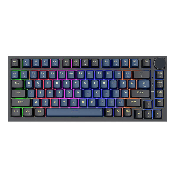 Bàn phím cơ gaming E-Dra EK375V2 Alpha | Có dây, Linear Switch, Black + Blue