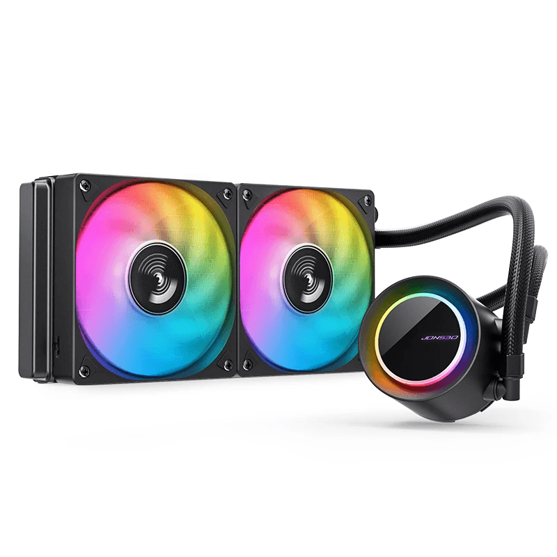 Tản nhiệt nước Jonsbo TG-240 ARGB Black | Radiator 240mm, 2 Fan 120mm PWM, Đen