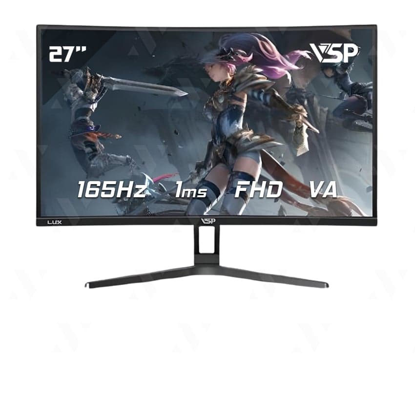 Màn hình Gaming VSP VX272C | 27 inch, FHD, Cong, 165Hz, 1ms, VA