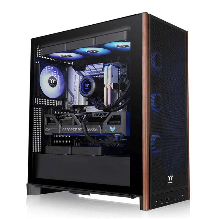 Thùng máy Thermaltake S370 WS Mid Tower (CA-11J-00M1WN-00) | Mid Tower, Sẵn 4 Fan không Led, Đen