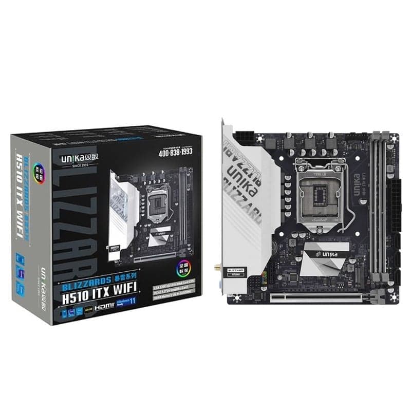 Mainboard Unika H510M.ITX DDR4 | LGA 1200, Mini-ITX, 2 khe RAM