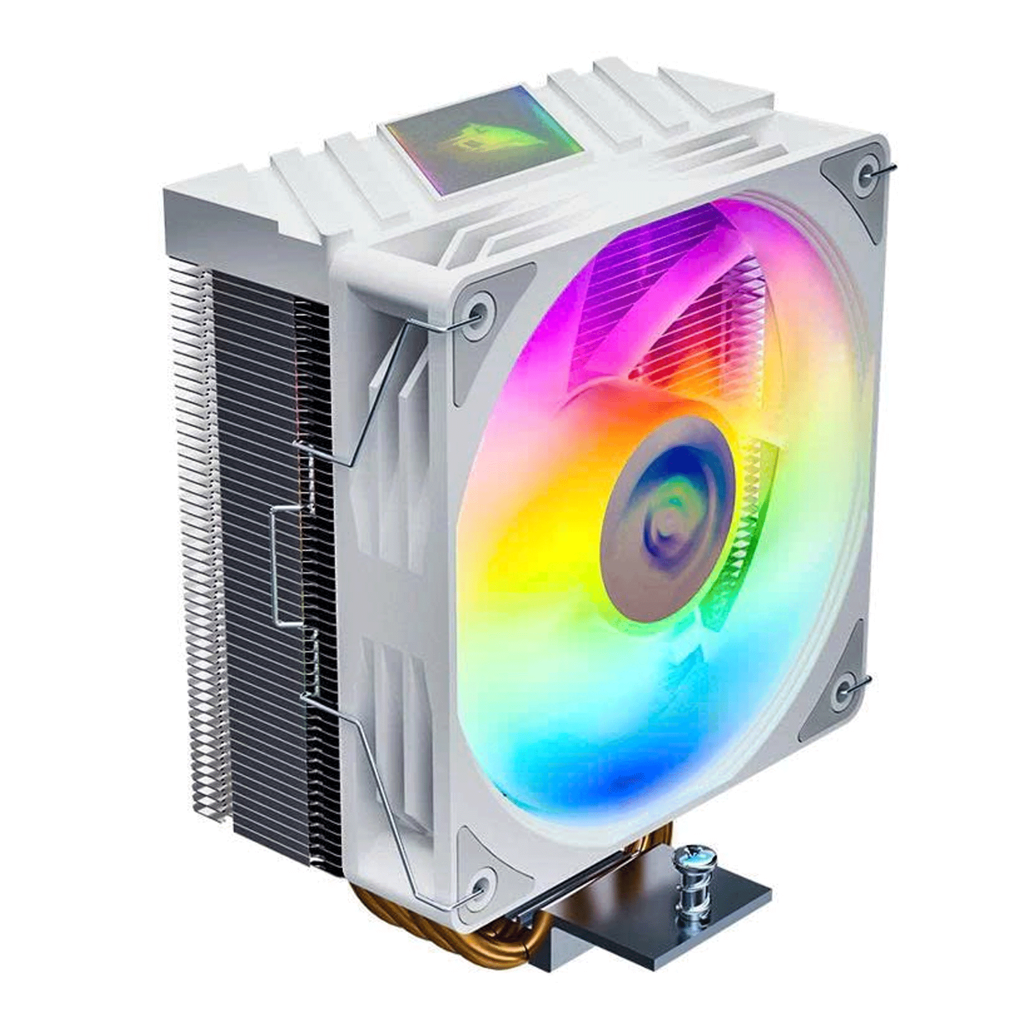 Tản nhiệt khí Leopard K400 ARGB White | ARGB, Trắng