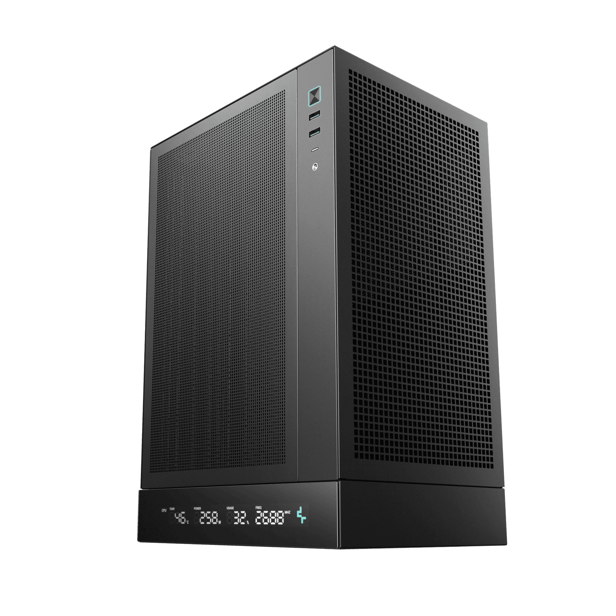 Thùng máy Deepcool CH170 Digital - Black | Không kèm fan