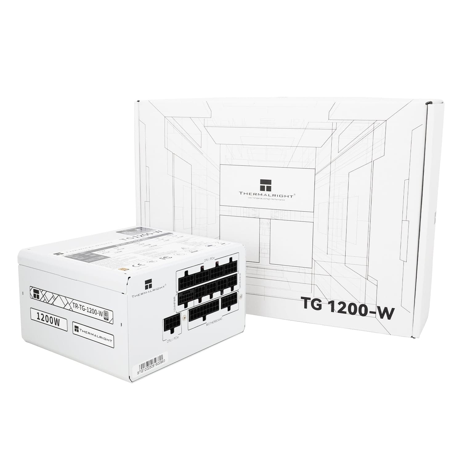 Nguồn máy tính Thermalright TG1200 80 Plus Gold ATX3.0 PCIe5.0 - Trắng | Full Modular, ATX