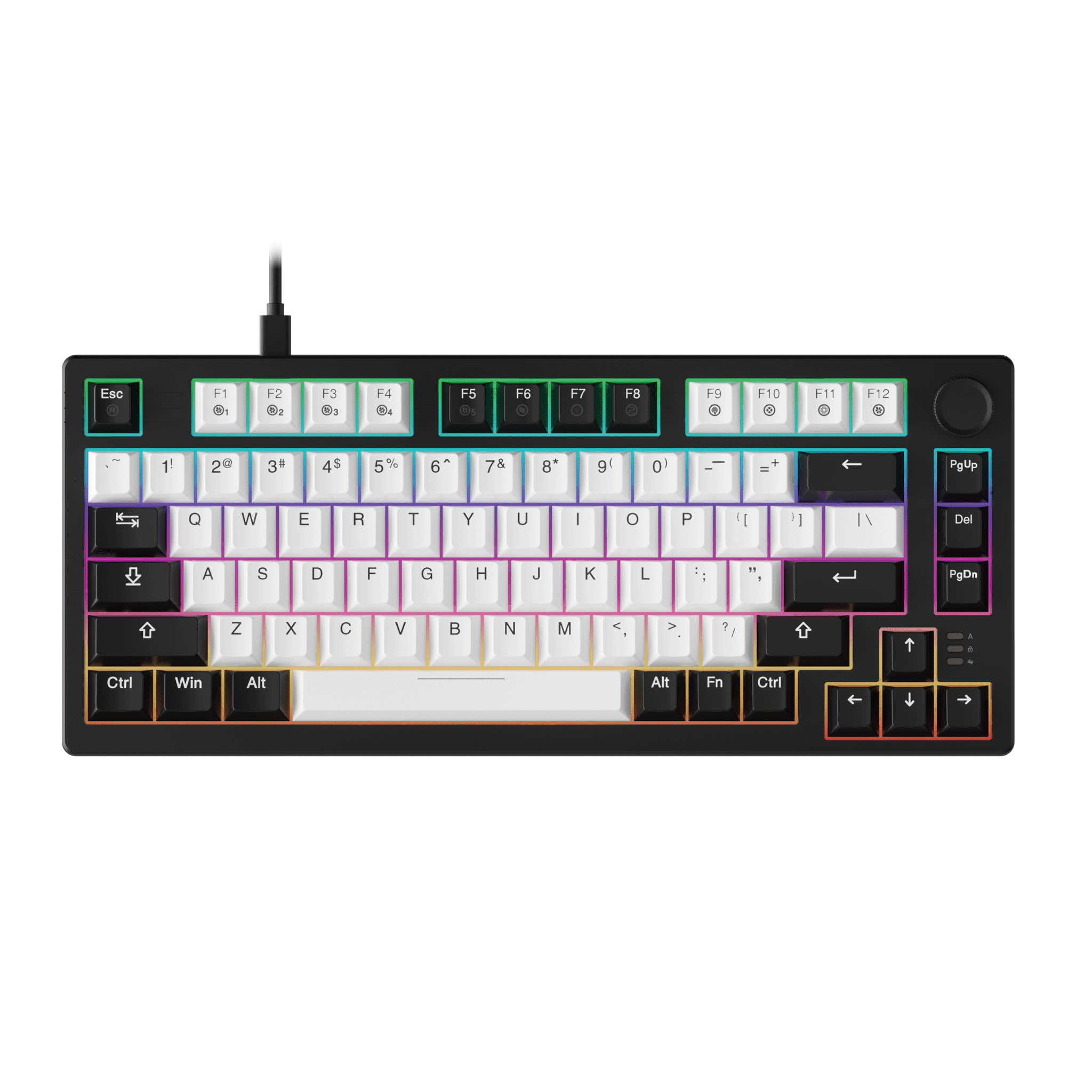 Bàn phím cơ gaming Dareu EK75 | Có dây, TKL, Linear Switch, RGB, White/Black