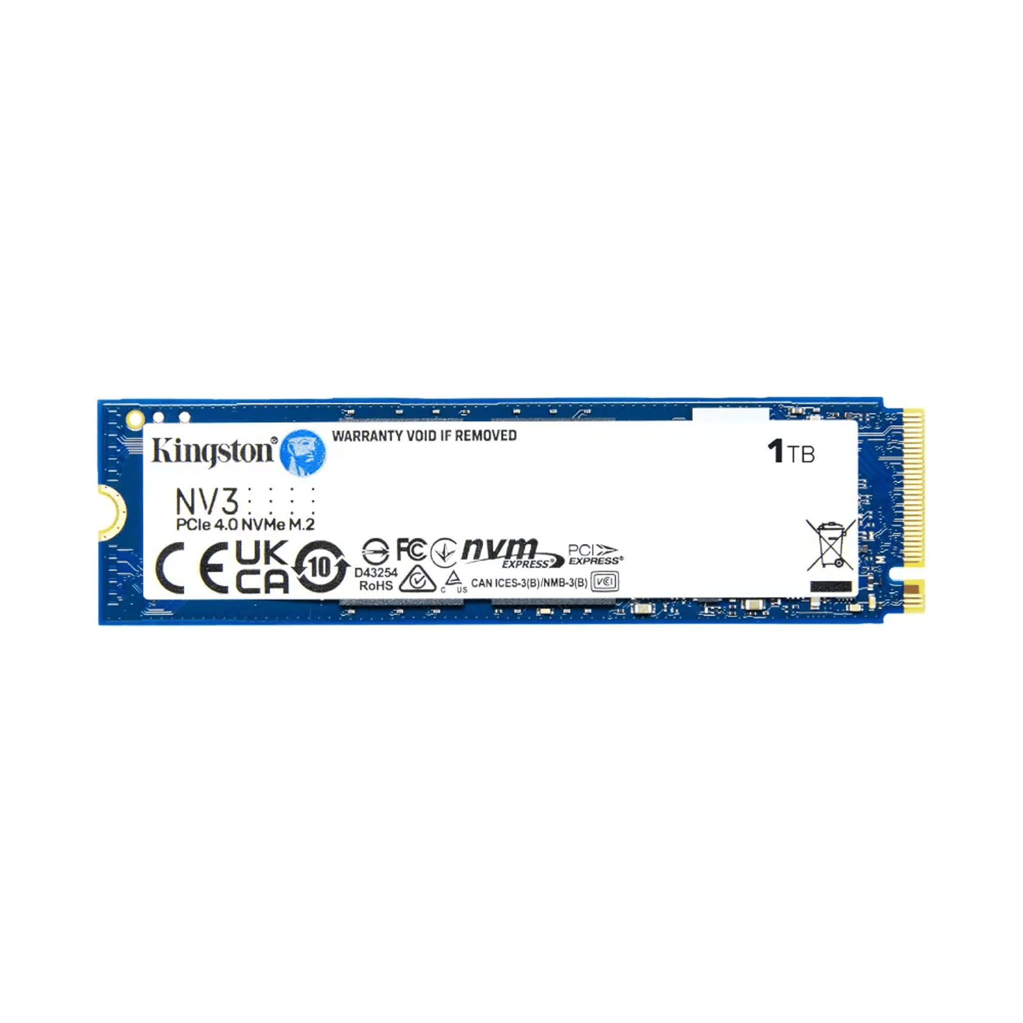 Ổ cứng SSD Kingston NV3 1TB | PCIe Gen4 x4 NVMe, M.2 2280 (SNV3S/1000G)