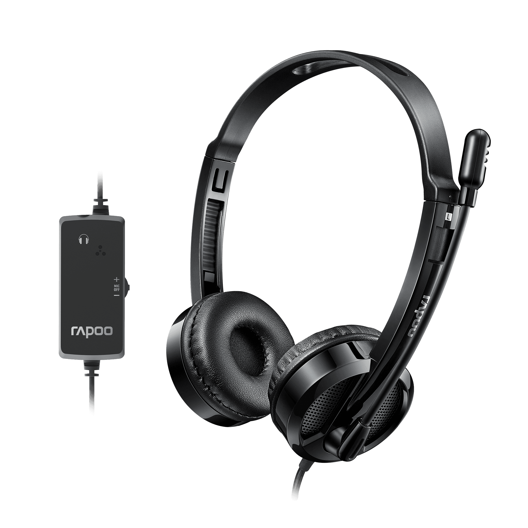 Tai nghe Rapoo H120 Stereo | Có dây, On-ear, Đen