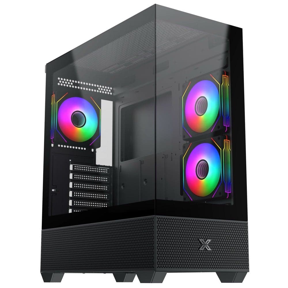 Thùng máy Xigmatek Alphard ATX - Đen | Kèm sẵn 3 fan (EN 43796)