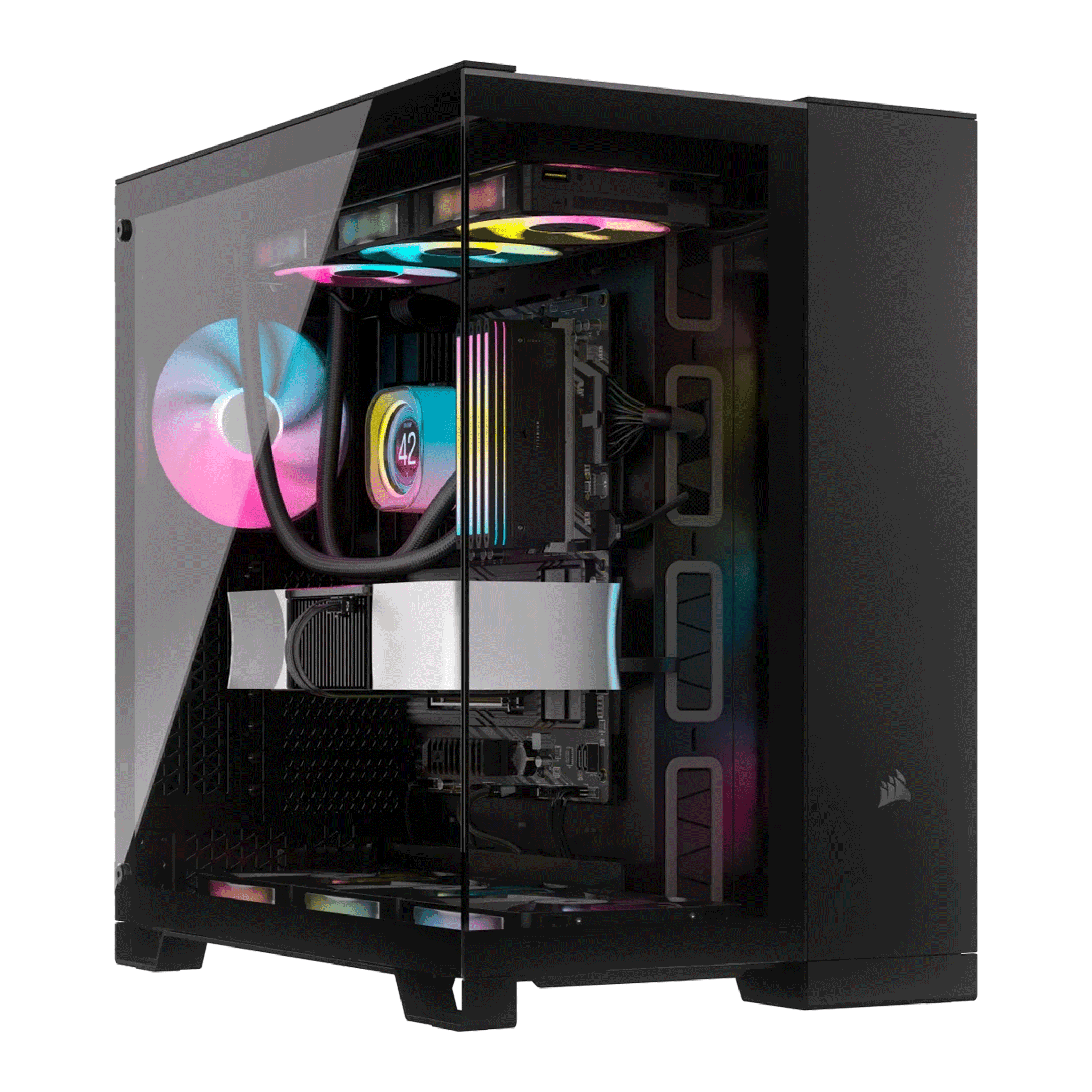 Thùng máy Corsair 6500X Mid Tower Dual Chamber - Đen (CC-9011257-WW)
