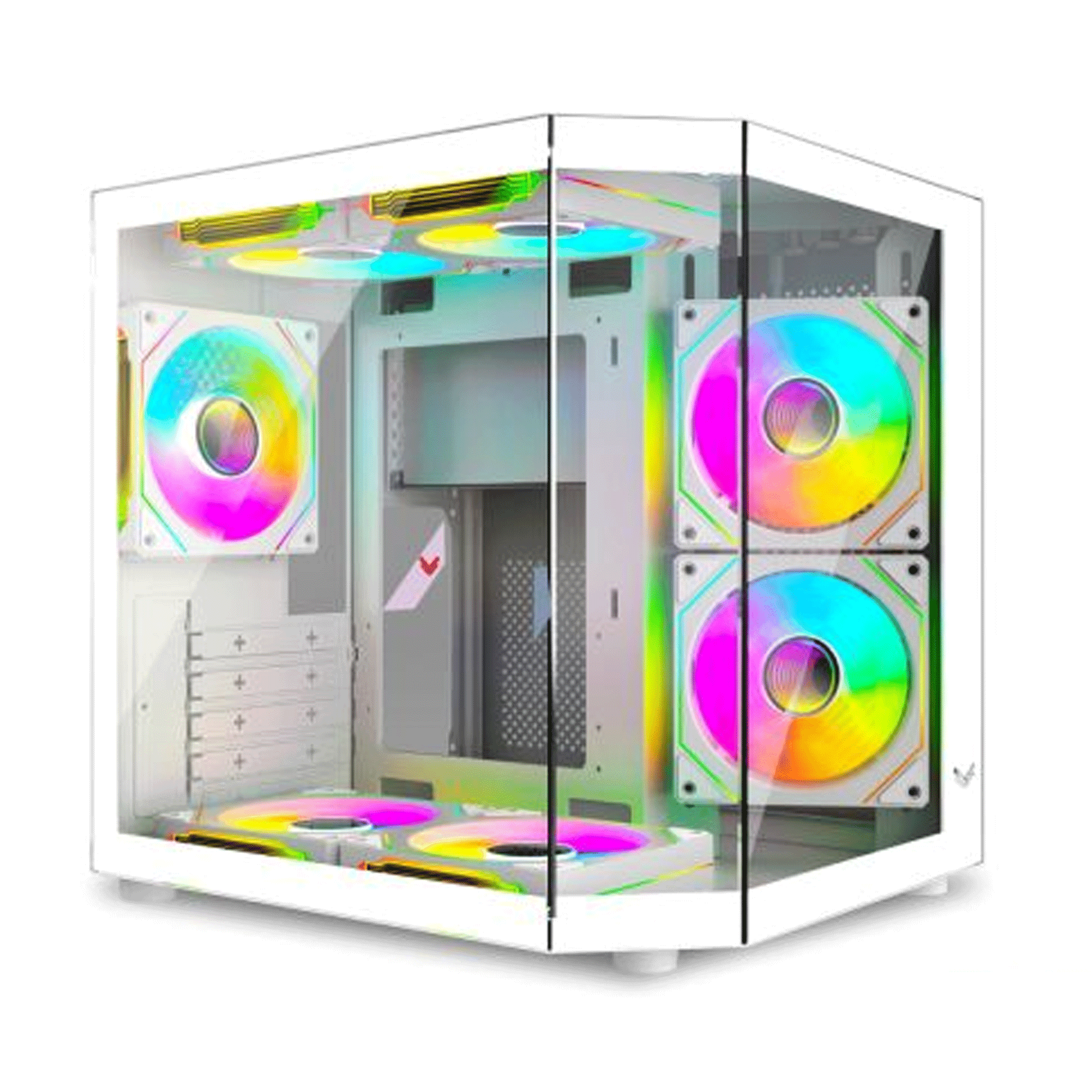 Thùng máy Case VSP X8 - Trắng | Hồ cá, không kèm fan