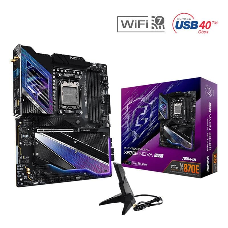 Mainboard ASRock X870E Nova Wifi DDR5 | AM5, ATX, 4 khe RAM