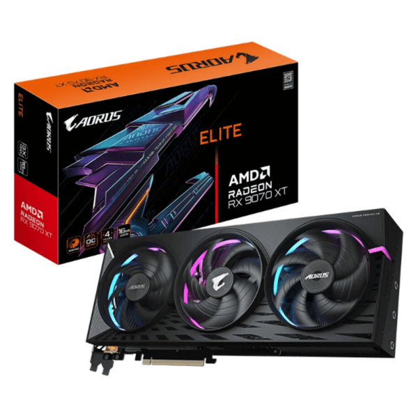 Card màn hình GIGABYTE AORUS RX 9070 XT 16G ELITE (GV-R9070XTAORUS E-16GD)