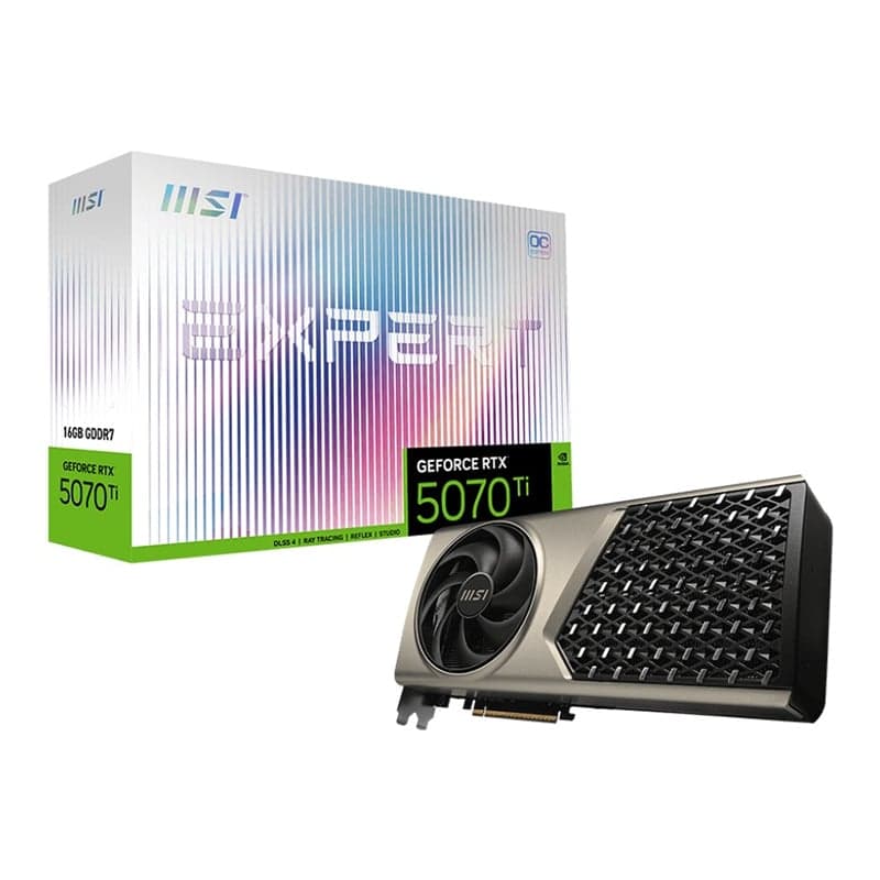 Card màn hình NVIDIA GeForce RTX 5070 Ti MSI Expert OC | 16GB GDDR7, 8960 CUDA, 750W