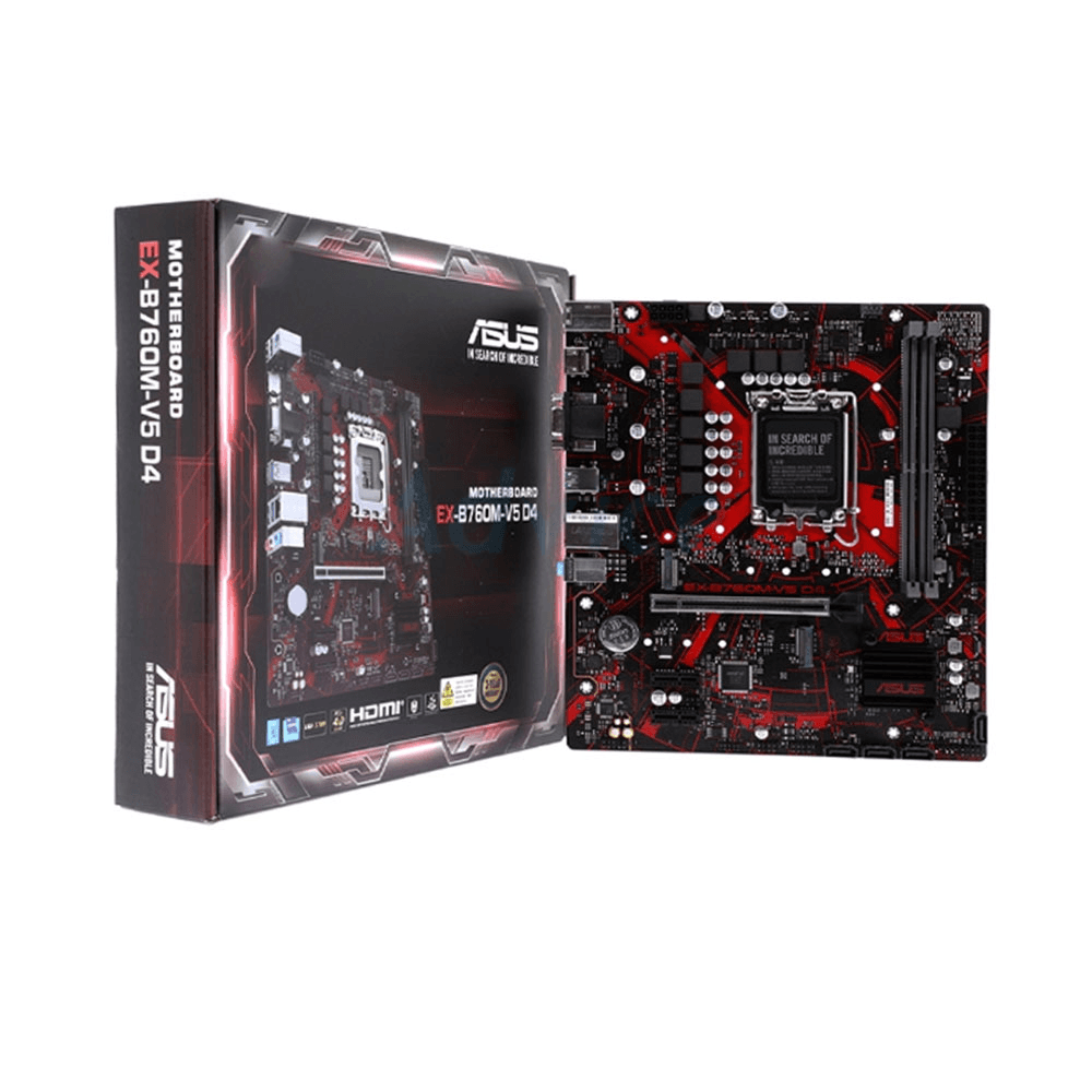 Mainboard ASUS EX B760M V5 DDR4 | LGA 1700, mATX, 2 khe RAM