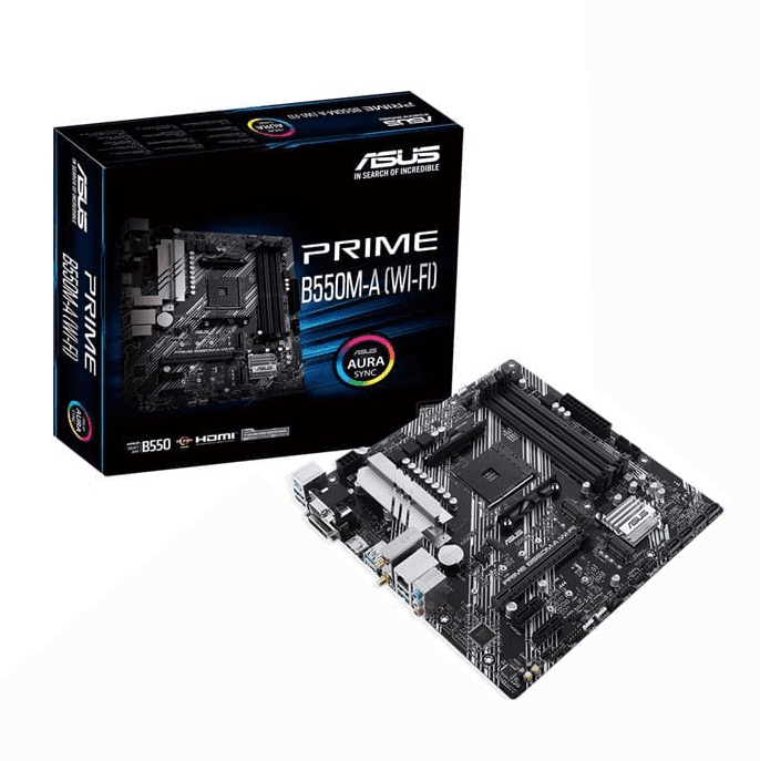 Mainboard ASUS Prime B550M-A Wifi DDR4 | AM4, mATX, 4 khe RAM