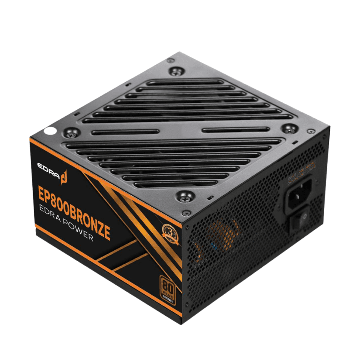 Nguồn máy tính E-Dra EP800 800W 80 Plus Bronze | Non Modular, ATX, Đen