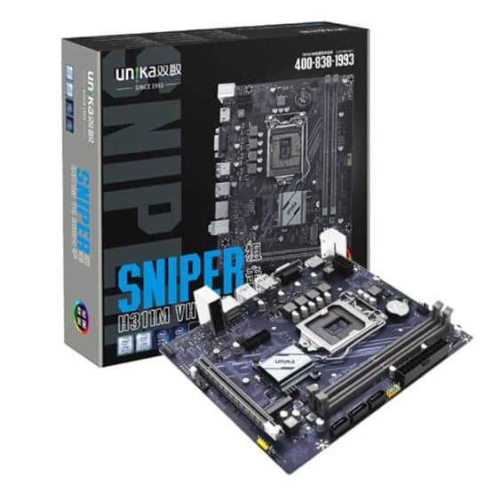 Mainboard Unika H311M.VH/M2 DDR4 | LGA 1151, mATX, 2 khe RAM