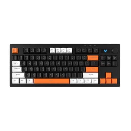 Bàn Phím Giả Cơ Có Dây VSP VK78 | Black-White-Orange (KM04-VK78000164)
