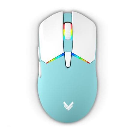 Chuột gaming VSP VM502 Mini | Wireless + Bluetooth, 10000 DPI, 62g, RGB, Trắng