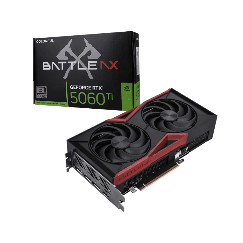 Card màn hình NVIDIA GeForce RTX 5060 Ti Colorful Battle AX Duo | 8GB GDDR7, 4608 CUDA, 600W