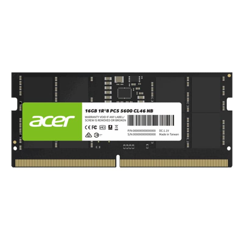 RAM Laptop ACER SD200 16GB DDR5 | (1x16GB), 5600MHz, SODIMM (BL.9BWWA.414)