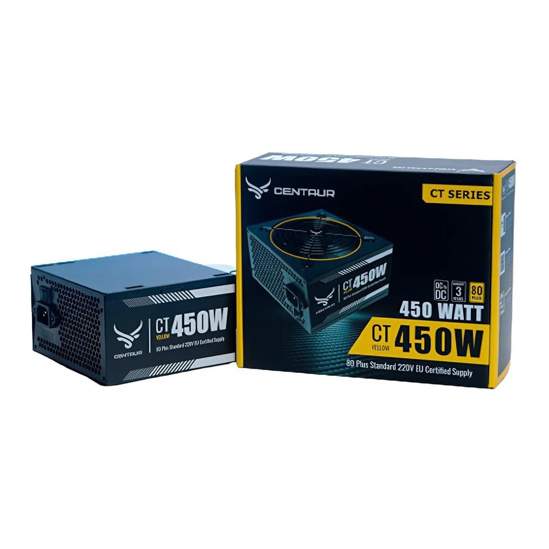 Nguồn máy tính Centaur 450 Hiệu Suất 80+ Cáp Dẹt Đen | Cáp Dẹt