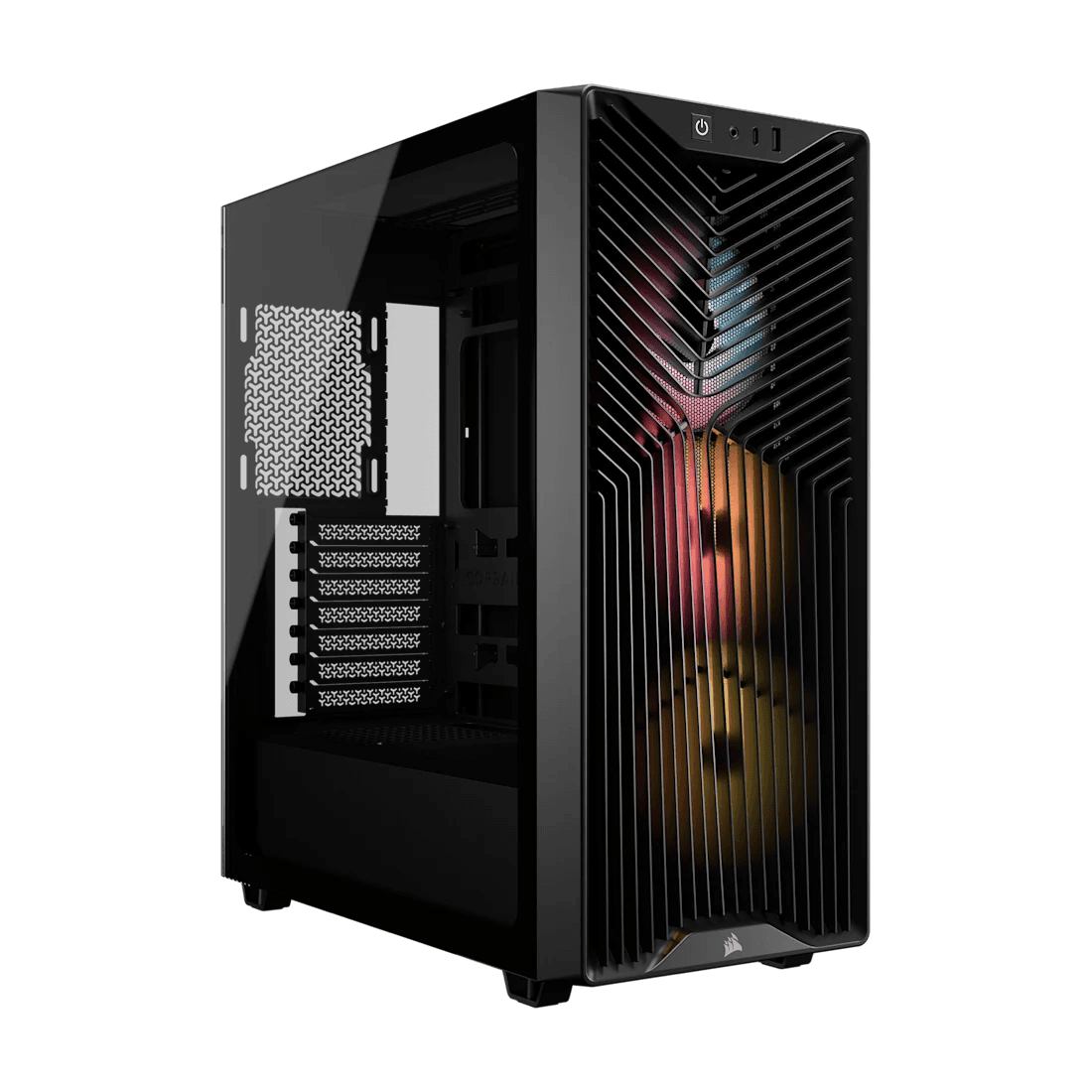 Thùng máy Corsair 3200D RS ARGB Mid-Tower (Sẵn 3 Fan ARGB) (CC-9011344-WW) | ATX, Kính cường lực, Đen