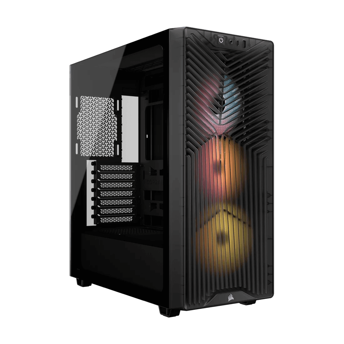 Thùng máy Corsair 3200D RS ARGB Mid-Tower (Sẵn 3 Fan ARGB) (CC-9011346-WW) | ATX, Kính cường lực, Xám Khói