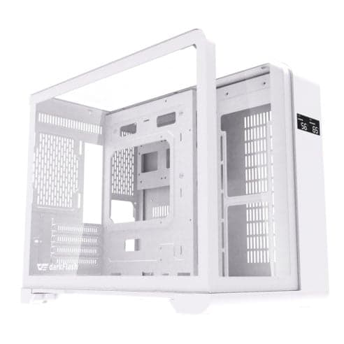 Thùng máy DarkFlash L280M (Chưa kèm Fan) | M-ATX/ITX, Kính cường lực, Trắng