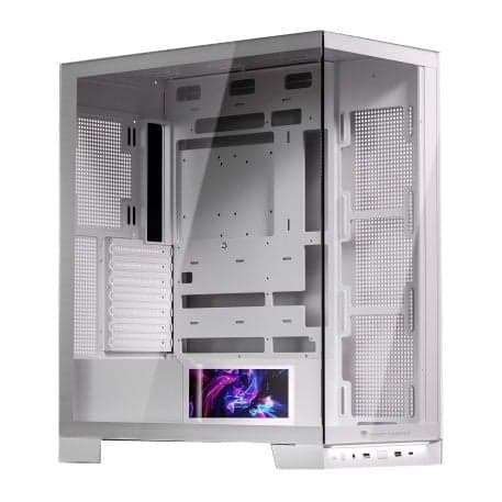Thùng máy Jungle Leopard AX-8 LCD (Không kèm Fan) | Mid Tower, ATX/M-ATX/ITX, ARGB, Trắng