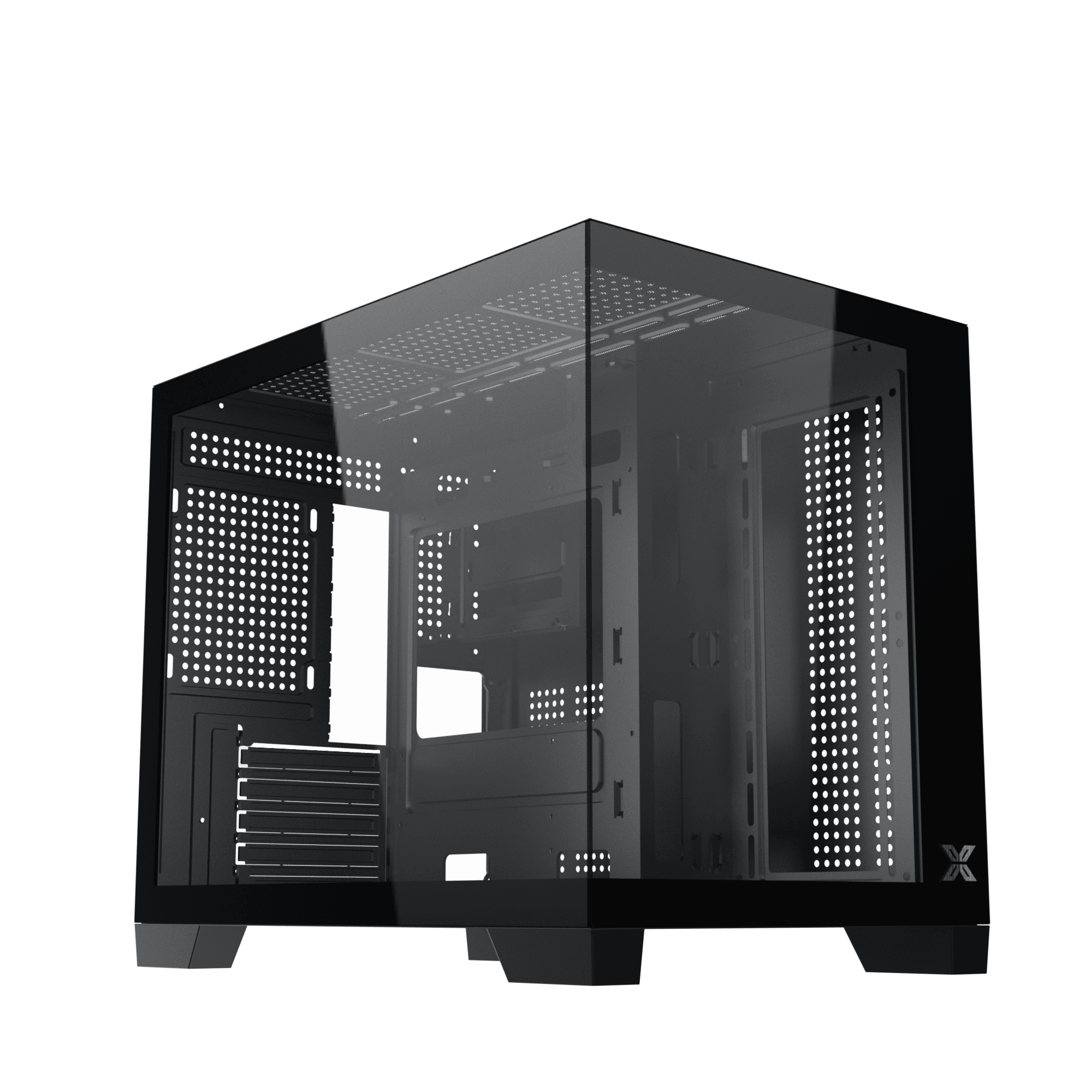 Thùng máy Xigmatek Aqua ML (EN90038) ATX (Chưa Kèm Fan) | M-ATX/Mini-ITX, Kính cường lực, Đen