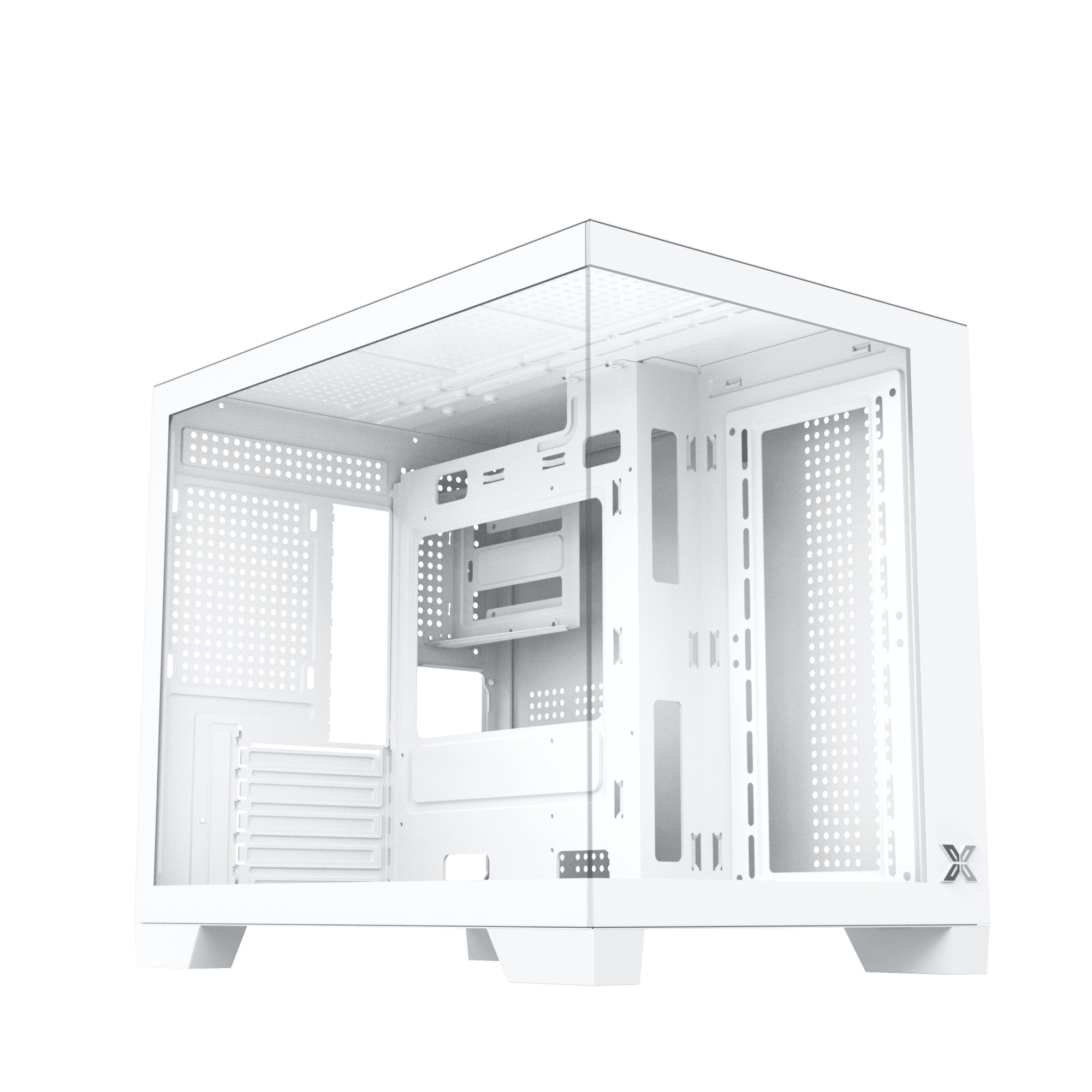 Thùng máy Xigmatek Xigmatek Aqua ML (EN90045) ATX (Chưa Kèm Fan) | M-ATX/Mini-ITX, Kính cường lực, Trắng