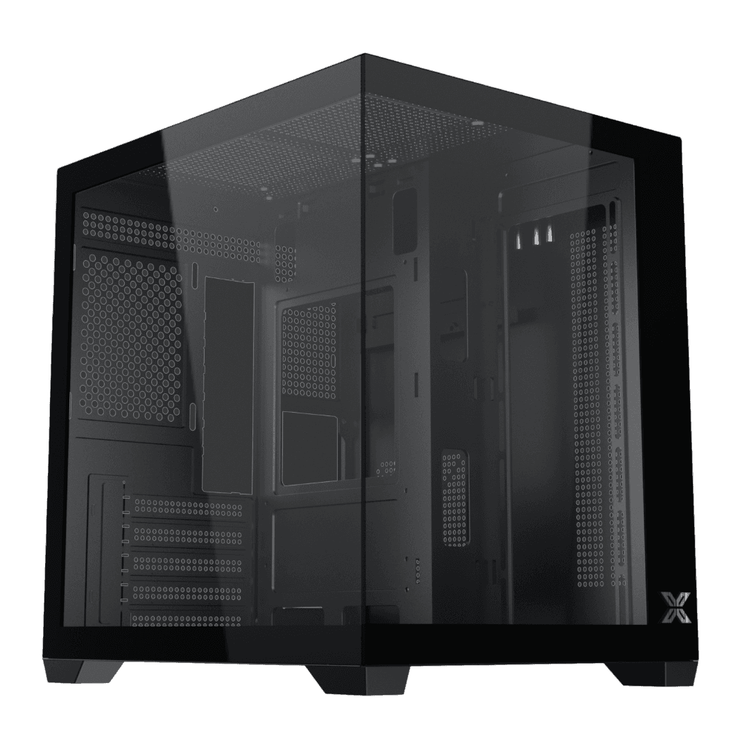 Thùng máy Xigmatek Aqua MS (EN90052) (Chưa kèm Fan) | M-ATX/ITX, Đen