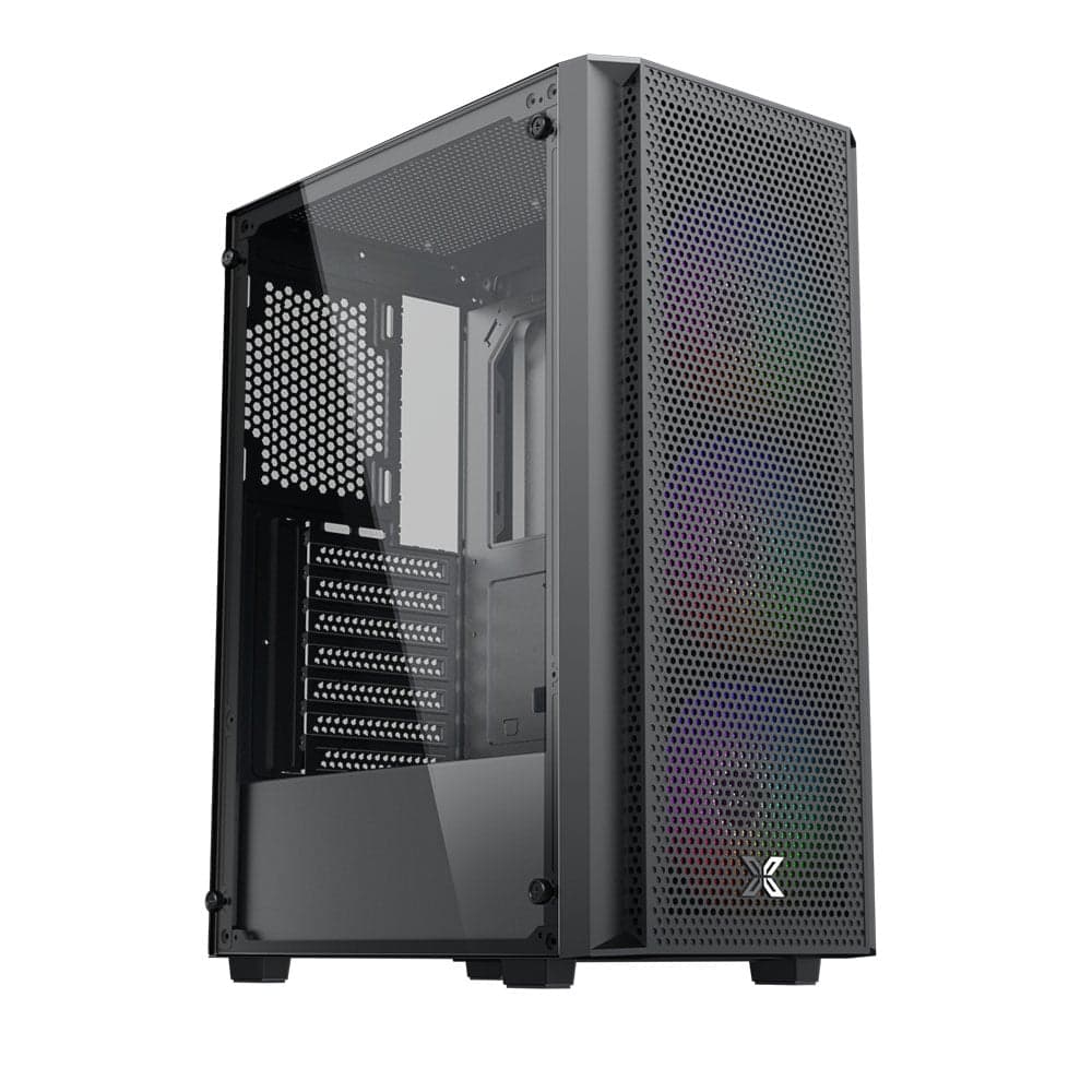 Thùng máy Xigmatek Star 3F (EN90649) F-ATX | Kèm sẵn 3 Fan, Đen