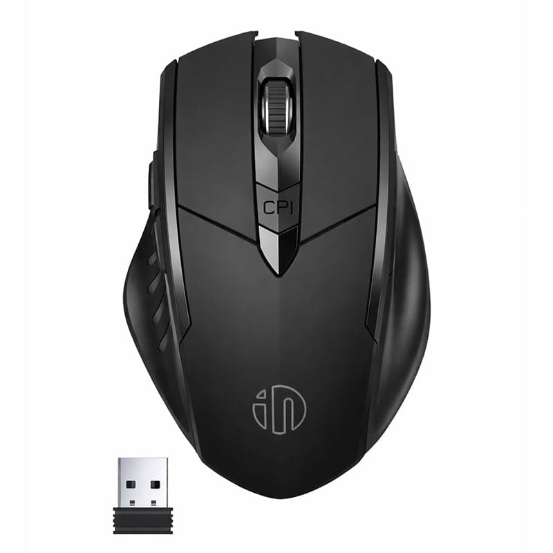 Chuột văn phòng INPHIC F1S Chính Hãng | Wireless, 2400 DPI, 95g, Đen