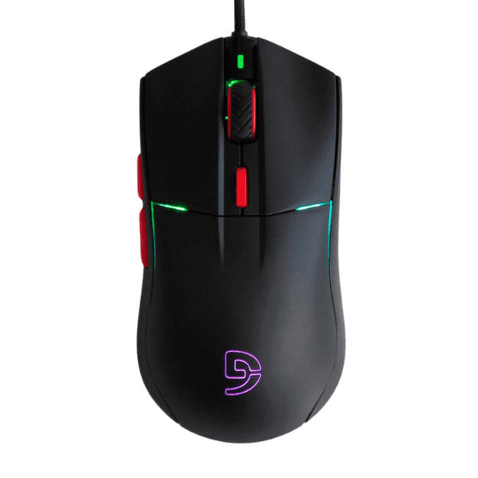 Chuột gaming Fuhlen G60S Pro | Cảm biến PixArt 3519, Switch Huano 50M, RGB, Đen Đỏ