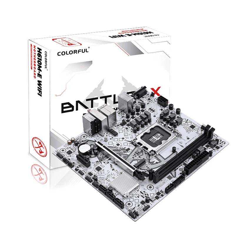 Mainboard Colorful Battle-AX H610M-E V20 Wifi DDR4 | LGA 1700, mATX, 2 khe RAM